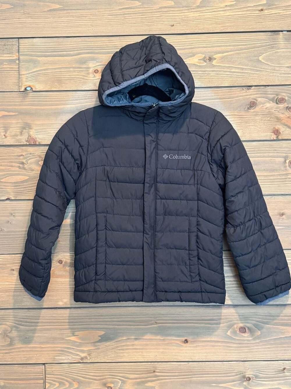 Columbia Powder Lite Puffer Hooded Jacket Black XXS